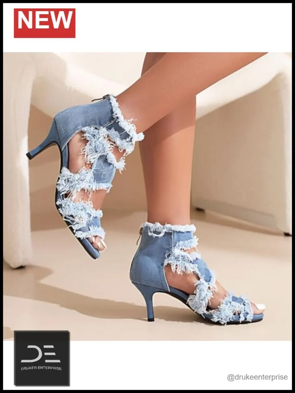 N/A denim patchwork
